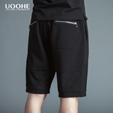 UOOHE2016夏季新款男士短裤 透气休闲薄款透气运动直筒休闲裤潮牌