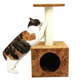 猫抓板双层拱型猫跳台猫爬架 宠物猫窝 猫屋猫房子 猫日用品猫玩?