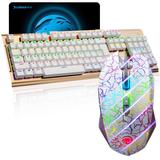 狼途ZL300机械键盘虎猫背光游戏键鼠CF LOL游戏发光悬浮机械师键