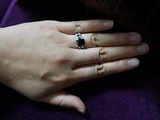 纯银黑玛瑙戒指，卡地亚豹子胸针，纯银锆石手链，
