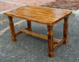户外庭院餐桌餐椅 实木酒吧桌椅 咖啡桌椅套件 休闲餐桌组合