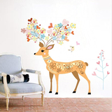 圣诞节墙贴纸贴画宿舍墙壁墙上墙画装饰品儿童房间爱心梅花鹿麋鹿