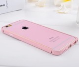 iphone6/5se海马扣黑白色金属边框粉色烤漆苹果6splus防摔手机壳