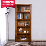 纯实木书柜日式简约欧式白橡木自由组合书架储物架置物架立柜