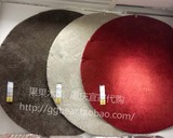 ★果果木熊★重庆宜家家居代购IKEA阿达姆长绒地毯圆形地毯鲜红