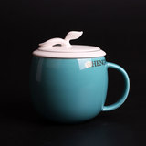景德镇陶瓷茶杯 创意过滤带盖花茶陶瓷杯子 新奇礼品办公杯会议杯