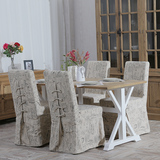 出口实木餐桌椅组合橡木实木餐桌米字实木餐桌长方形餐桌现代中式