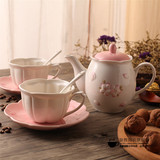 包邮zakka日式和风樱花茶壶礼盒套装茶具下午茶欧式陶瓷咖啡杯碟