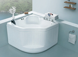 扇型弧形按摩浴缸 1米  100三角型浴缸 小空间优质板材豪华浴缸