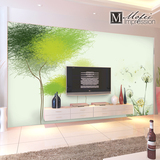 墙纸壁画定制客厅卧室电视背景墙壁纸3d无缝墙布现代简约蒲公英画