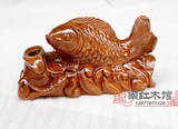 越南红木工艺品 花梨木如意鱼 金鱼 红木鱼摆件 年年有余 木雕鱼