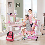 儿童学习桌折叠可升降桌椅套装学生写字书桌书架组合课桌写字台