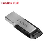 SanDisk闪迪128gu盘 创意金属车载u盘128g加密usb3.0高速CZ73迷你