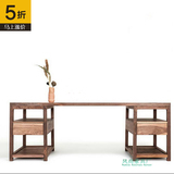 美式复古全实木书桌电脑桌客厅卧室简约办公桌创意设计桌家用书桌