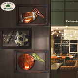 创意立体loft美式复古酒吧工业风铁皮画咖啡馆墙上装饰品墙饰挂饰
