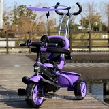 韩国CHIC儿童三轮车脚踏车充气轮小孩婴儿手推车自行车宝宝三轮车