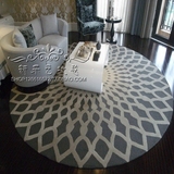 时尚简约现代欧式圆形宜家地毯客厅沙发茶几卧室床边满铺地毯定制