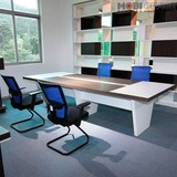 厦门办公家具大小型会议简约钢架板式条形小洽谈培训办公桌圆形桌