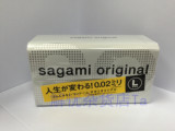 直邮日本sagami相模002大号大码60MM超薄避孕套12片安全套001系列
