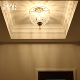 欧式精美卧室吸顶灯现代水晶灯吸顶灯客厅餐厅个性吸顶灯复古创意