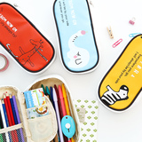 聚可爱 创意可爱笔袋大容量学生铅笔盒多功能韩国文具学习用品