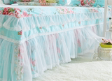 蕾丝床裙床罩单件纯棉1.8m1.5 1.2 2 双人夏季床单可配四件套包邮