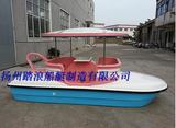 冲钻特价 公园游船 玻璃钢船 5人咖啡杯脚踏船 踏浪游艇自排水船