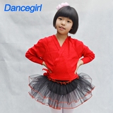 成人儿童舞蹈练功服装女童拉丁毛衣系带秋冬季外套长袖毛线衫披肩
