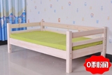 特价环保单人1.2带护栏小床婴儿可定做沙发床两用简易实木家具