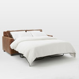 美式北欧沙发床可折叠1.8/1.5米双人两用床小户型简约真皮沙发床