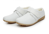 经典款冬季保暖防水棉鞋 加绒护士棉鞋工作鞋白色黑色