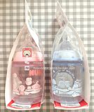 德国购买Nuk First Choice宽口PP防胀气硅胶粉蓝系列奶瓶不含BPA