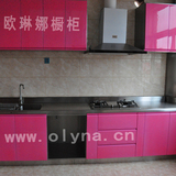 上海不锈钢整体橱柜定做 厨房厨柜定制 金属烤漆全不锈钢橱柜定制