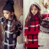 韩版女童装春秋高档针织毛衣套头衫套装毛线裙子两件套大童母女装