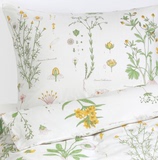 北欧简约植物花卉小清新纯棉定做四件套床单被罩斜纹布料加工