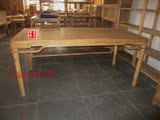 免漆老榆木餐桌 客厅家具茶桌画案现代中式茶楼会所 禅意桌椅特价