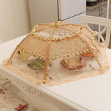 盖菜罩折叠饭桌罩食物罩防苍蝇罩长方形剩菜碗罩菜伞台罩大号圆形