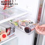 日本NISHIKI正品 厨房冰箱冷藏室抽屉收纳盒食品易拉伸抽屉整理盒