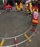 游乐场儿童公园大型广场游乐机环型小火车玩具车可坐4人