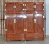 铭华古典红木家具缅甸花梨木顶箱柜 中式纯实木衣柜储物柜子直销