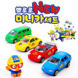 韩国小企鹅 PORORO小企鹅公共汽车玩具 宝露露合金玩具车内装4个