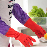 加绒加厚乳胶手套橡胶塑胶 洗碗洗衣服保暖清洁手套