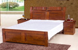 香樟木全实木床现代中式枕头家具包邮促销双人床可做储物高箱
