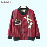 贝蕾地男童外套2015年秋冬新款中大童童装棒球服