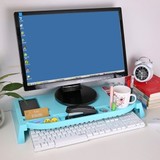 百盛 笔记本多功能支架增高显示器收纳办公托架底座桌面置物架