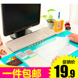 可爱创意超大号锁边电脑办公桌垫防水加厚包边键盘鼠标垫包邮