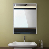 正品现代简约铝合金浴室镜洗手间防潮银镜卫生间壁挂梳妆方形镜子