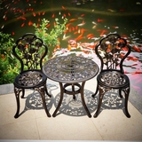 铸铝桌椅三件套件户外阳台桌椅组合铁艺花园别墅欧式休闲庭院特价