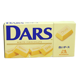 日本进口零食 森永DARS牛奶白巧克力(白色装)清新丝滑12粒42g盒装