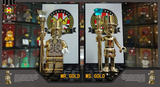 非樂高 LEGO LE DUKE  71001 人仔抽抽樂 第10季 小金人 Mr.Gold